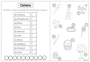 Vorschau - Arbeitsblätter - Ostern Mini-Lesespur | Klasse 1 + 2 - Seite 3