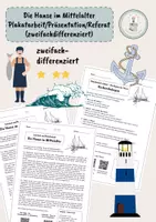 Vorschau - Arbeitsblätter - Die Hanse im Mittelalter Plakatarbeit/Präsentation - Deckblatt