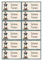Vorschau - Mal- und Bastelvorlagen - Pinguinklasse- Weihnachtskärtchen, Geschenkanhänger - Seite 2