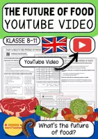 Vorschau - Arbeitsblätter - Worksheet "The Future of Food" – YouTube Video und Aufgaben für den Englischunterricht zu nachhaltiger Ernährung (Klasse 8-11) - Deckblatt