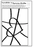 Vorschau - Mal- und Bastelvorlagen - Romero Britto: Ausmalbilder - Seite 1