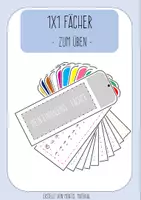 Vorschau - Arbeitsblätter - Einmaleins Fächer / 1x1 üben - Deckblatt