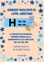 anteprima - Esercizi - Lettera H e suoni duri CHE-CHI-GHE-GHI - Pagina di copertina