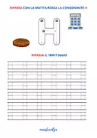 anteprima - Esercizi - Lettera H e suoni duri CHE-CHI-GHE-GHI - Pagina 1
