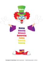 Vorschau - Stationenlernen - Monate und Wochentage mit Clown Coco - Seite 2