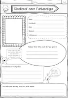 Vorschau - Arbeitsblätter - AB - Steckbrief Fantasiefigur - Deckblatt