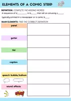 Vorschau - Arbeitsblätter - Elements of a Comic Strip - English Classroom - Seite 2