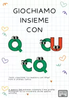 anteprima - Esercizi - Giochiamo insieme con Q-CU-CQ - Pagina di copertina