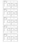 Vorschau - Arbeitsblätter - Lernwort Papa - Deckblatt