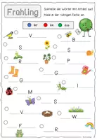 Vorschau - Arbeitsblätter - Wortschatz Frühling / Arbeitsblatt - Seite 3