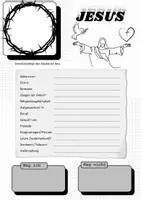 Vorschau - Arbeitsblätter - JESUS Steckbrief/Lebenslauf PDF - Deckblatt