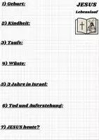 Vorschau - Arbeitsblätter - JESUS Steckbrief/Lebenslauf PDF - Seite 1