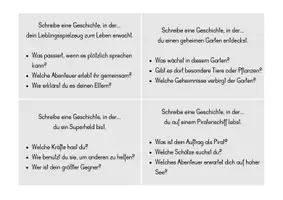 Vorschau - Aufgabenkarten - Kreative Schreibanlässe: Geschichten erfinden - Seite 2