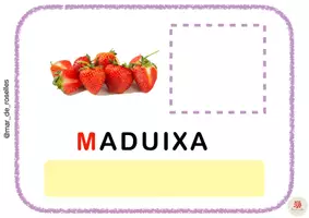 Vista previa - Tarjetas / Manipulativos - PACK HORT ESCOLAR - LECTOESCRIPTURA (català) - página 2
