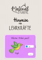Vorschau - Stationenlernen - Materialpaket - bestimmte und unbestimmte Artikel / Begleiter - interaktive Übung - Frühling - Seite 2