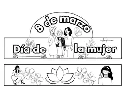 Vista previa - Manualidades / Dibujos para colorear - 8 de marzo día internacional de la mujer ( coronas) - página 1