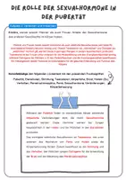 Vorschau - Arbeitsblätter - Die Rolle der Sexualhormone in der Pubertät | Unterrichtsreihe "Sexualerziehung", Biologie Klasse 6./8. - Seite 2