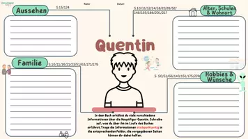 Vorschau - Arbeitsblätter - Master of Disaster: Charakteranalyse von Quentin und Stella - Deckblatt