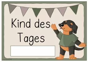 Vorschau - Merkblätter - Hundeklasse- Kind des Tages (Schilder + Moderationsfächer) - Seite 2