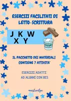 anteprima - Esercizi - Lettere straniere- Esercizi facilitati di letto-scrittura - Pagina di copertina