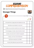 Vorschau - Arbeitsblätter - Reading Comprehension - Stranger Things + Solutions - Seite 2