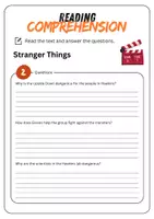 Vorschau - Arbeitsblätter - Reading Comprehension - Stranger Things + Solutions - Seite 3