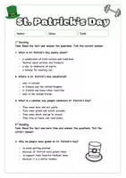 Vorschau - Arbeitsblätter - St. Patrick's Day Reading Comprehension, dreifach differenziert - Seite 3