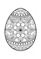 Vorschau - Mal- und Bastelvorlagen - Osterei Mandalas - für Kunst oder Kreativpausen - Seite 1