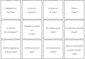 Vorschau - Aufgabenkarten - Qu‘est-ce que tu préfères? Sprechimpulskarten - Deckblatt