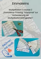 Vorschau - Stationenlernen - Einmaleins Multiplikation Übungsmaterial - Deckblatt