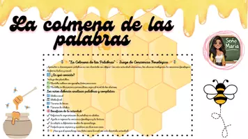 Vista previa - Hojas de trabajo - La colmena de las palabras - Portada