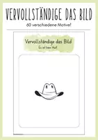 Vorschau - Mal- und Bastelvorlagen - Vervollständige das Bild, Think outside the box - Deckblatt