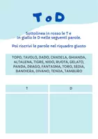 anteprima - Materiale di supporto/inclusione - Attività sui Suoni Simili T - D - Pagina 3