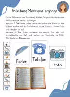 Vorschau - Bildkarten - Merkspaziergang Ff - Seite 1