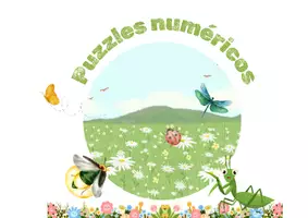 Vista previa - Juegos / Gamificación - INSECTOS - ABN: Puzzles númericos. - página 1