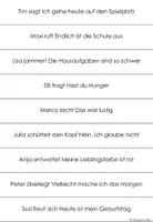 Vorschau - Stundenentwürfe - Wörtliche Rede - Einführung mit Tafelmaterial - Seite 1