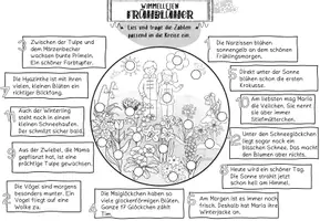 Vorschau - Arbeitsblätter - WIMMELLESEN Frühblüher 4-fach differenziert Klasse 1-4 - Seite 3