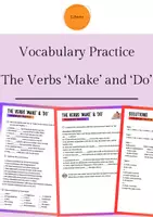 Vorschau - Arbeitsblätter - Vocabulary Practice: The Verbs 'Make' and 'Do' - Deckblatt