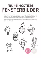 Vorschau - Mal- und Bastelvorlagen - Fensterbilder: Ostertiere, Malvorlagen - Deckblatt