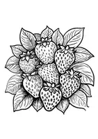 Vorschau - Arbeitsblätter - Kunst Erdbeeren Ausmalbilder Kunstidee zum Ausmalen - Seite 2