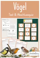 Vorschau - Test - 9. Stunde: Test und Abschlussquiz Vögel - Deckblatt
