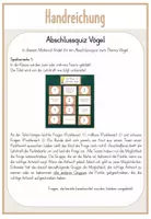 Vorschau - Test - 9. Stunde: Test und Abschlussquiz Vögel - Seite 1