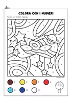 anteprima - Esercizi - Colora con i numeri - CARNEVALE - Pagina 3