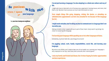 Vorschau - Unterrichtsreihen - 🌍 Supporting Immigrants' Language Journey - Leitfaden auf Englisch - Seite 1