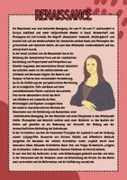 Vorschau - Arbeitsblätter - Die Kunstepoche Renaissance mit praktischer Übung - Seite 1