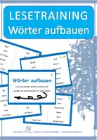 Vorschau - Fördermaterial/Inklusion - Lesetraining: Wörter aufbauen - Lesekarten - Deckblatt