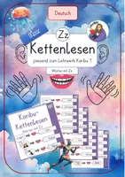 Vorschau - Stationenlernen - Kettenlesen / Partnerlesen Zz, passend zu Karibu 1, 1.Klasse - Deckblatt