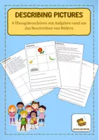 Vorschau - Arbeitsblätter - describing pictures - 4 Übungsbroschüren zur Bildbeschreibung - Deckblatt