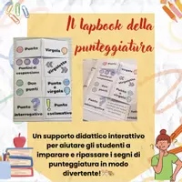 anteprima - Materiale di supporto/inclusione - Lapbook punteggiatura - Pagina di copertina