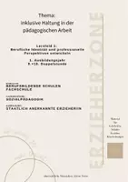 Vorschau - Stundenentwürfe - inklusive Haltung pädagogischer Fachkräfte, Lernfeld 1: Berufliche Identität und professionelle Perspektiven entwickeln, Erzieher - Deckblatt